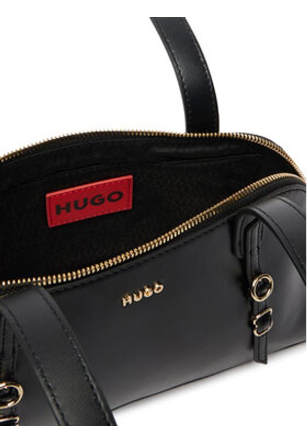 Hugo - HUGO Torebka Syndra 50563026 Czarny. Kolor: czarny. Materiał: skórzane