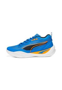 Buty halowe Puma Playmaker Pro. Kolor: niebieski. Materiał: materiał, syntetyk, tkanina
