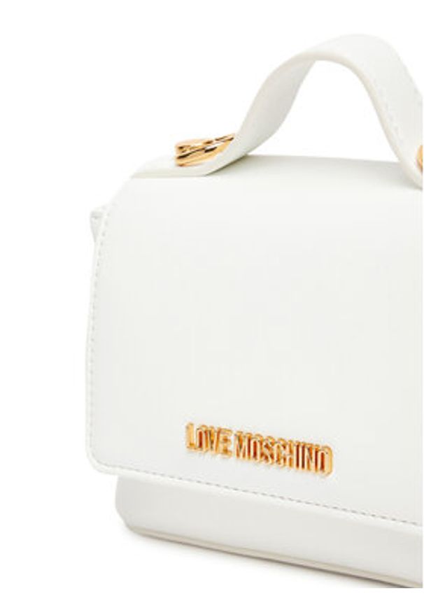Love Moschino - LOVE MOSCHINO Torebka JC4279PP0MKI0100 Biały. Kolor: biały. Materiał: skórzane