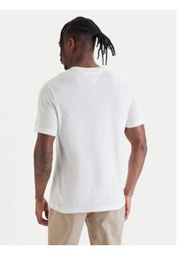 TOMMY HILFIGER - Tommy Hilfiger T-Shirt Brand Love MW0MW42365 Biały Regular Fit. Kolor: biały. Materiał: bawełna #4