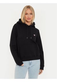 Guess Jeans Bluza W4YQ04 KC811 Czarny Classic Fit. Kolor: czarny. Materiał: bawełna #1