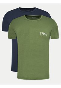 Emporio Armani Underwear Komplet 2 t-shirtów 111670 4F715 20285 Kolorowy Slim Fit. Materiał: bawełna. Wzór: kolorowy