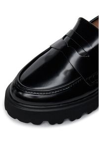 DeeZee Loafersy 3976-1 Czarny. Kolor: czarny. Materiał: materiał, skóra #7