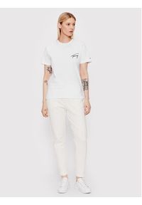 Tommy Jeans T-Shirt Signature DW0DW12940 Biały Relaxed Fit. Kolor: biały. Materiał: bawełna #5