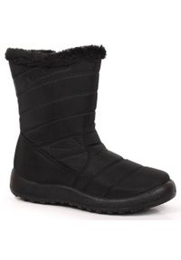 Wodoodporne śniegowce damskie wysokie ocieplane czarne NEWS 3044. Kolor: czarny. Materiał: skóra ekologiczna #1