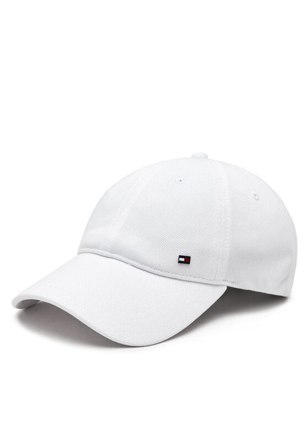 TOMMY HILFIGER - Tommy Hilfiger Czapka z daszkiem 1985 Pique Soft 6 Panel Cap AM0AM12150 Biały. Kolor: biały. Materiał: materiał