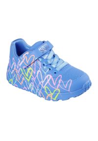 skechers - Buty dziecięce SKECHERS Uno Lite Love Levitate. Okazja: na co dzień. Kolor: niebieski