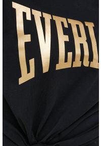 EVERLAST - Everlast T-shirt bawełniany kolor czarny. Okazja: na co dzień. Kolor: czarny. Materiał: bawełna. Wzór: nadruk. Styl: casual #5