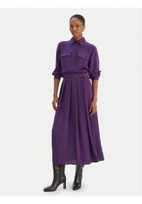 Liu Jo Sukienka koszulowa MF5145 T4241 Fioletowy Regular Fit. Kolor: fioletowy. Materiał: syntetyk. Typ sukienki: koszulowe #1