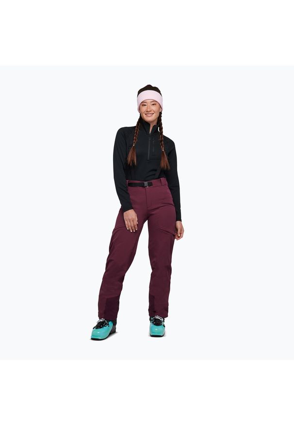 DIAMOND - Spodnie skiturowe damskie Diamond Dawn Patrol. Kolor: fioletowy. Sezon: zima. Sport: narciarstwo