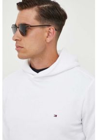 TOMMY HILFIGER - Tommy Hilfiger bluza męska kolor biały z kapturem gładka. Typ kołnierza: kaptur. Kolor: biały. Wzór: gładki #3