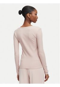 Guess Bluzka V4BP07 K8RT2 Różowy Slim Fit. Kolor: różowy. Materiał: wiskoza #5