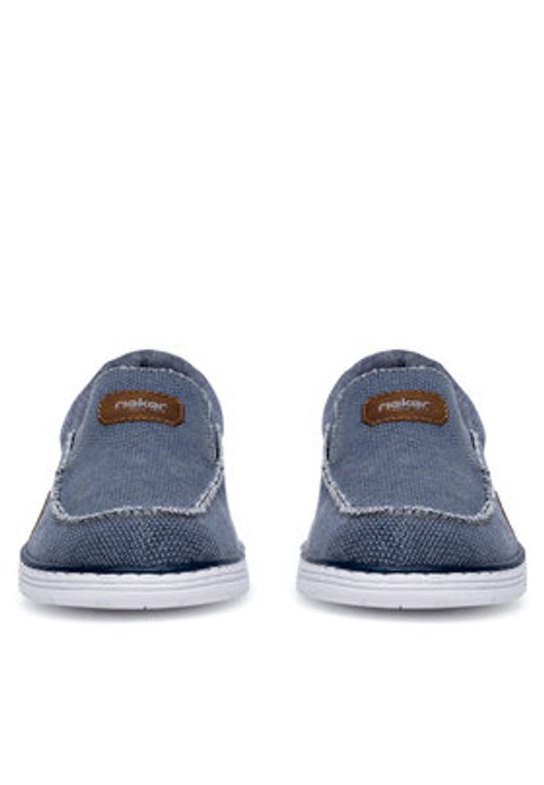 Rieker Półbuty 08651-14 Niebieski. Kolor: niebieski. Materiał: materiał