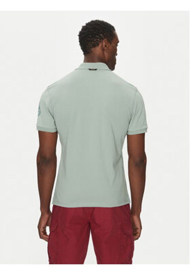 Napapijri Polo E-Amundsen NP0A4IN9 Zielony Regular Fit. Typ kołnierza: polo. Kolor: zielony. Materiał: bawełna