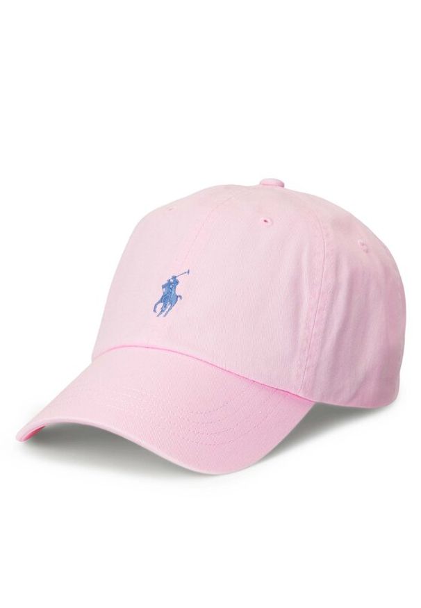 Polo Ralph Lauren Czapka z daszkiem 211912843016 Różowy. Kolor: różowy. Materiał: materiał, bawełna