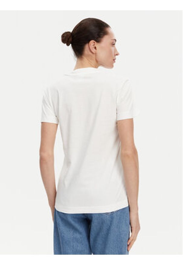 Pinko - PINKO T-Shirt Trapani 105050 A2D8 Biały Regular Fit. Kolor: biały. Materiał: bawełna