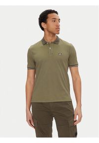 C.P. Company Polo 18CMPL130A006263G Zielony Regular Fit. Typ kołnierza: polo. Kolor: zielony. Materiał: syntetyk
