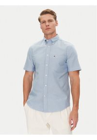 TOMMY HILFIGER - Tommy Hilfiger Koszula Heritage MW0MW36272 Błękitny Regular Fit. Kolor: niebieski. Materiał: bawełna #1
