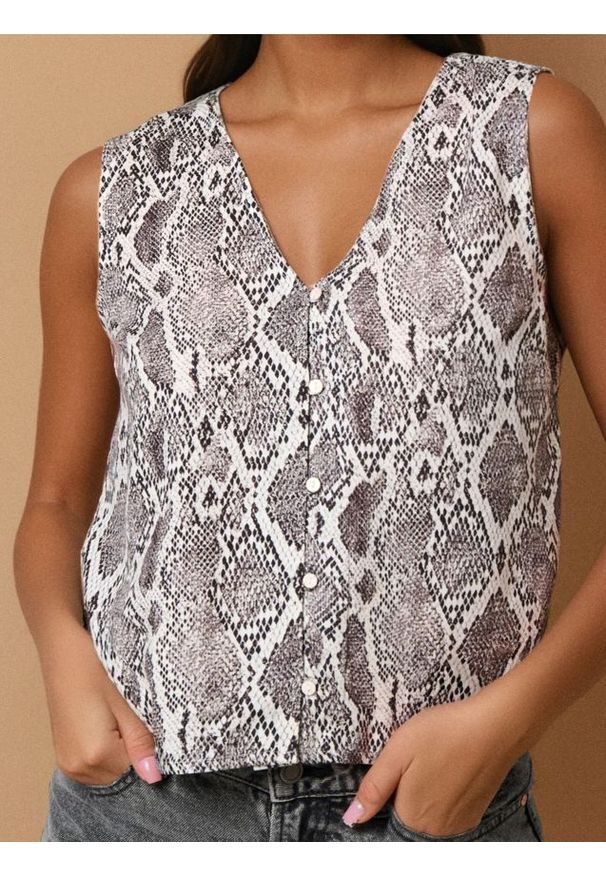 Sinsay - Bluzka z wiskozy - wielobarwny. Materiał: wiskoza