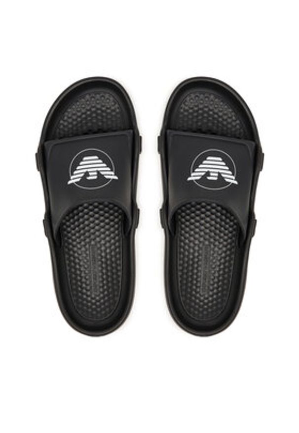 Emporio Armani Klapki EX000044 AF22191 Czarny. Kolor: czarny. Materiał: syntetyk