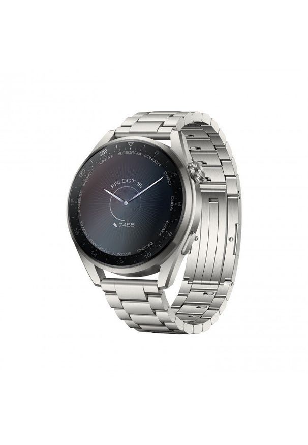HUAWEI - Smartwatch Huawei Watch 3 Pro Titanium LTE. Rodzaj zegarka: smartwatch. Materiał: materiał, skóra, satyna. Styl: sportowy