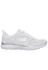 skechers - Buty Skechers Summits Suited 12982WSL - białe. Kolor: biały. Materiał: syntetyk, tkanina, materiał. Szerokość cholewki: normalna. Model: Skechers Sport