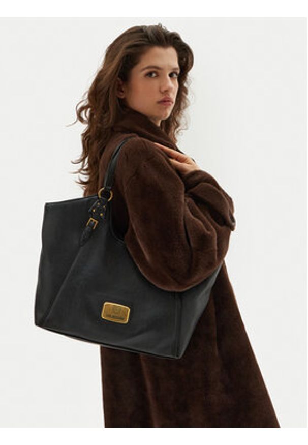 Love Moschino - LOVE MOSCHINO Torebka JC4270PP0LKB0000 Czarny. Kolor: czarny. Materiał: skórzane