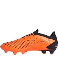 Adidas - Buty piłkarskie adidas Predator Accuracy.1 Low Fg GW4574 pomarańczowe. Zapięcie: sznurówki. Kolor: pomarańczowy. Materiał: syntetyk, guma. Szerokość cholewki: normalna. Sport: piłka nożna #7