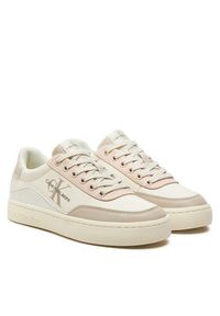 Calvin Klein Jeans Sneakersy Classic Cupsole Low Lace Lth Ml YW0YW01527 Różowy. Kolor: różowy #4