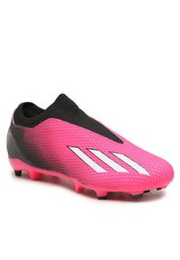 Adidas - adidas Buty X Speedportal.3 Laceless Firm Ground Boots GZ5065 Różowy. Kolor: różowy. Materiał: materiał #3