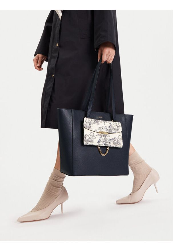 Aldo Torebka Manerelden 14091118 Granatowy. Kolor: niebieski. Materiał: skórzane