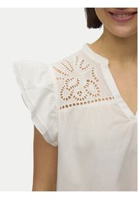 Vero Moda Bluzka Line 10347292 Biały Regular Fit. Kolor: biały. Materiał: bawełna #3