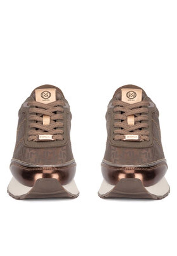 MEXX Sneakersy MI001009343W Brązowy. Kolor: brązowy. Materiał: skóra