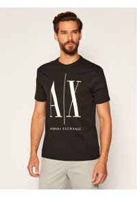 Armani Exchange T-Shirt 8NZTPA ZJH4Z 1200 Czarny Regular Fit. Kolor: czarny. Materiał: bawełna #1