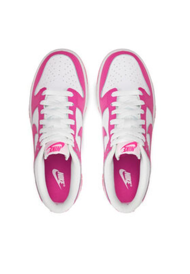 Nike Sneakersy Dunk Low (Gs) FB9109 102 Różowy. Kolor: różowy. Materiał: skóra