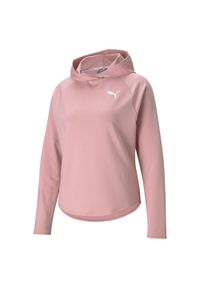 Puma - Damska bluza z kapturem Active PUMA Bridal Rose Pink. Typ kołnierza: kaptur. Kolor: różowy