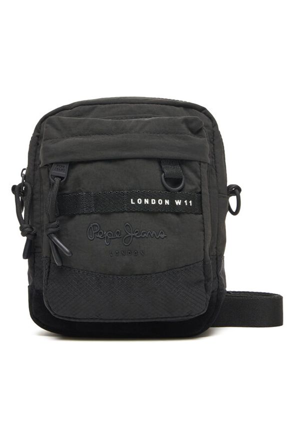Pepe Jeans Saszetka Heich Bristol PM030874 Czarny. Kolor: czarny. Materiał: materiał