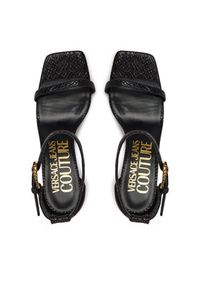 Versace Jeans Couture Sandały 80VA3S76 ZSS84 Czarny. Kolor: czarny. Materiał: skóra #4