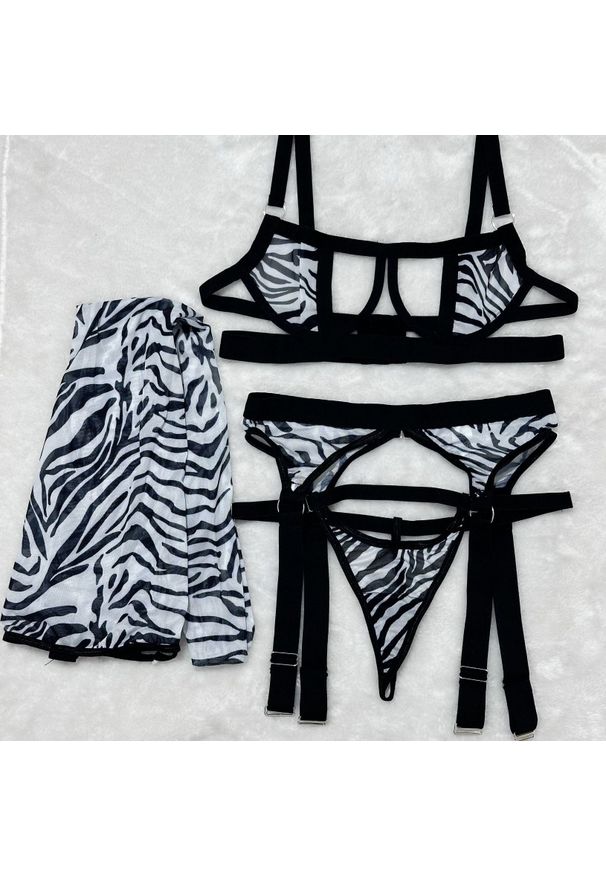 Intica - Zestaw bielizny z prześwitującymi elementami na romantyczny wieczór Rosmarie. Kolor: wielokolorowy. Materiał: materiał