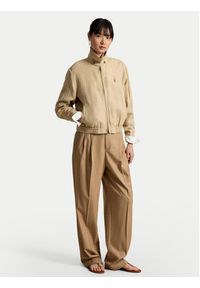 Polo Ralph Lauren Kurtka przejściowa 211938915008 Beżowy jasny Relaxed Fit. Typ kołnierza: polo. Kolor: beżowy. Materiał: len #2