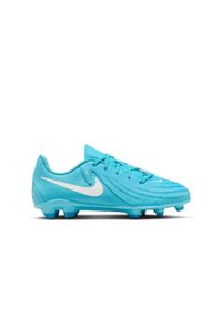 Korki Do Gry W Piłkę Dziecięce Sportowe Nike Jr Phantom Gx II Club na trawę. Kolor: niebieski. Sport: piłka nożna