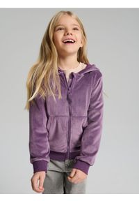 Sinsay - Bluza zip hoodie - fioletowy. Kolor: fioletowy #1