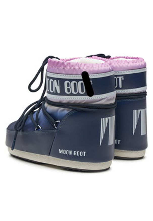 Moon Boot Śniegowce 80D1409530 Granatowy. Kolor: niebieski. Materiał: skóra