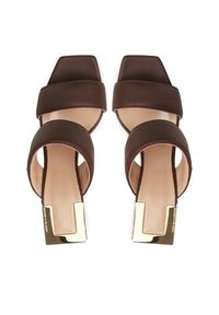 Elisabetta Franchi Klapki SA-66L-32E2-D88 Brązowy. Kolor: brązowy. Materiał: skóra #6