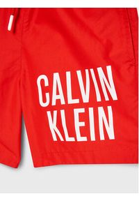 Calvin Klein Swimwear Szorty kąpielowe Medium KV0KV00021 Czerwony Regular Fit. Kolor: czerwony. Materiał: syntetyk #3