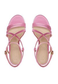 Pinko Sandały Sunny 03 SD0017 T001 Różowy. Kolor: różowy. Materiał: materiał