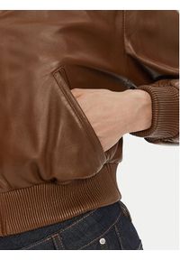 Serge Pariente Kurtka skórzana Gaia Brązowy Regular Fit. Kolor: brązowy. Materiał: skóra #3