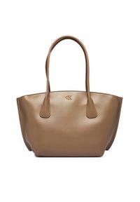 Calvin Klein Torebka Ck Medium Dome Tot LV04F3344G Beżowy. Kolor: beżowy. Materiał: skórzane #3