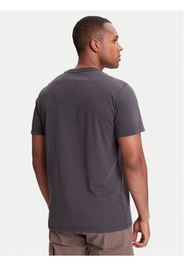 Guess T-Shirt 176639 Czarny Classic Fit. Kolor: szary. Materiał: bawełna