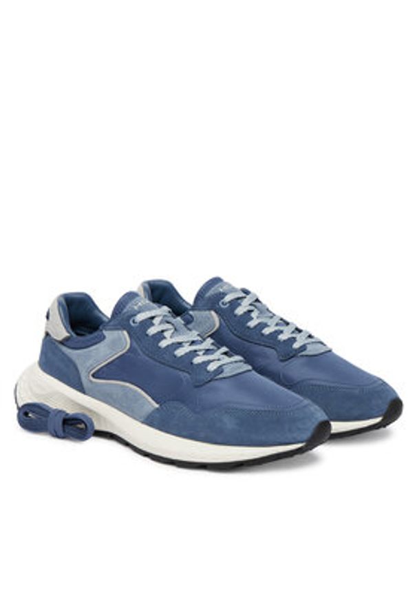 HOFF Sneakersy City MkII 12635402 Niebieski. Kolor: niebieski. Materiał: zamsz, skóra